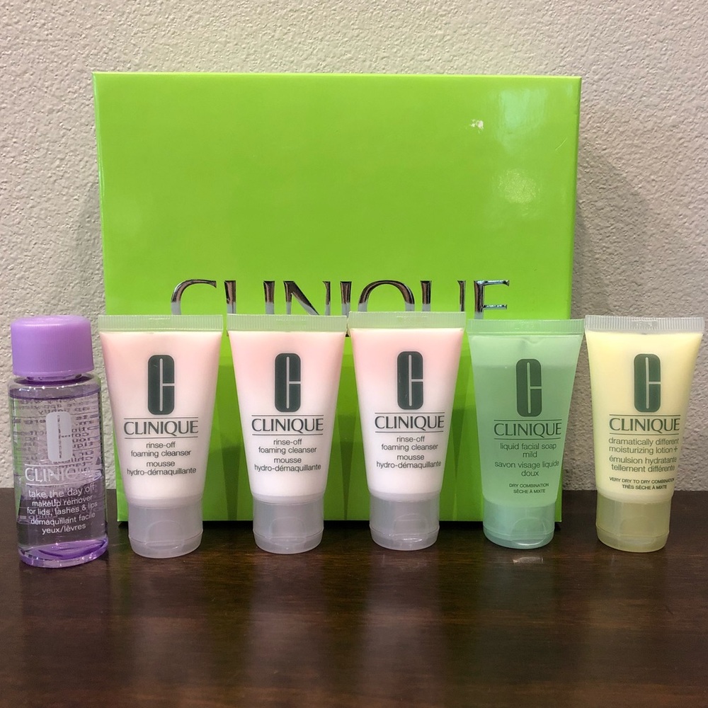 Clinique 6 Piece Skincare Set Travel Size NEW